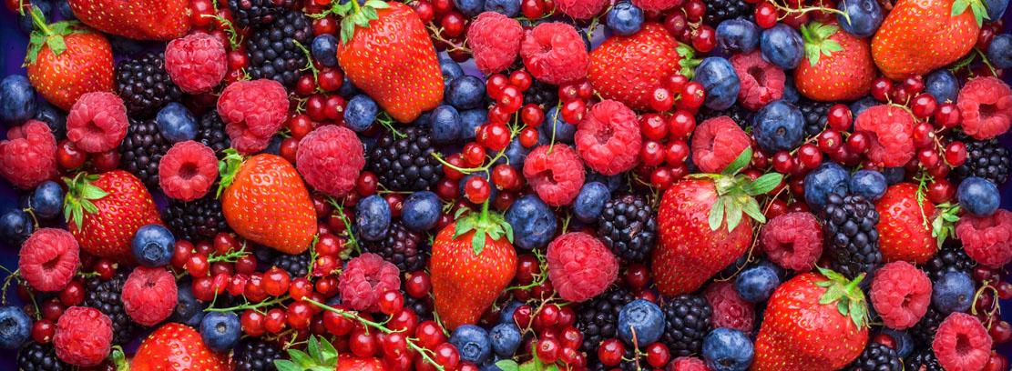 frutos rojos berries pequeños frutos